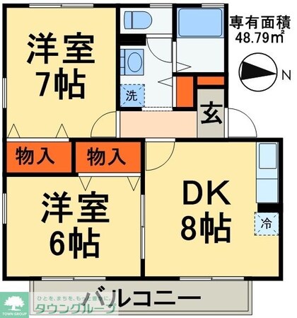 サニーハウスDの物件間取画像